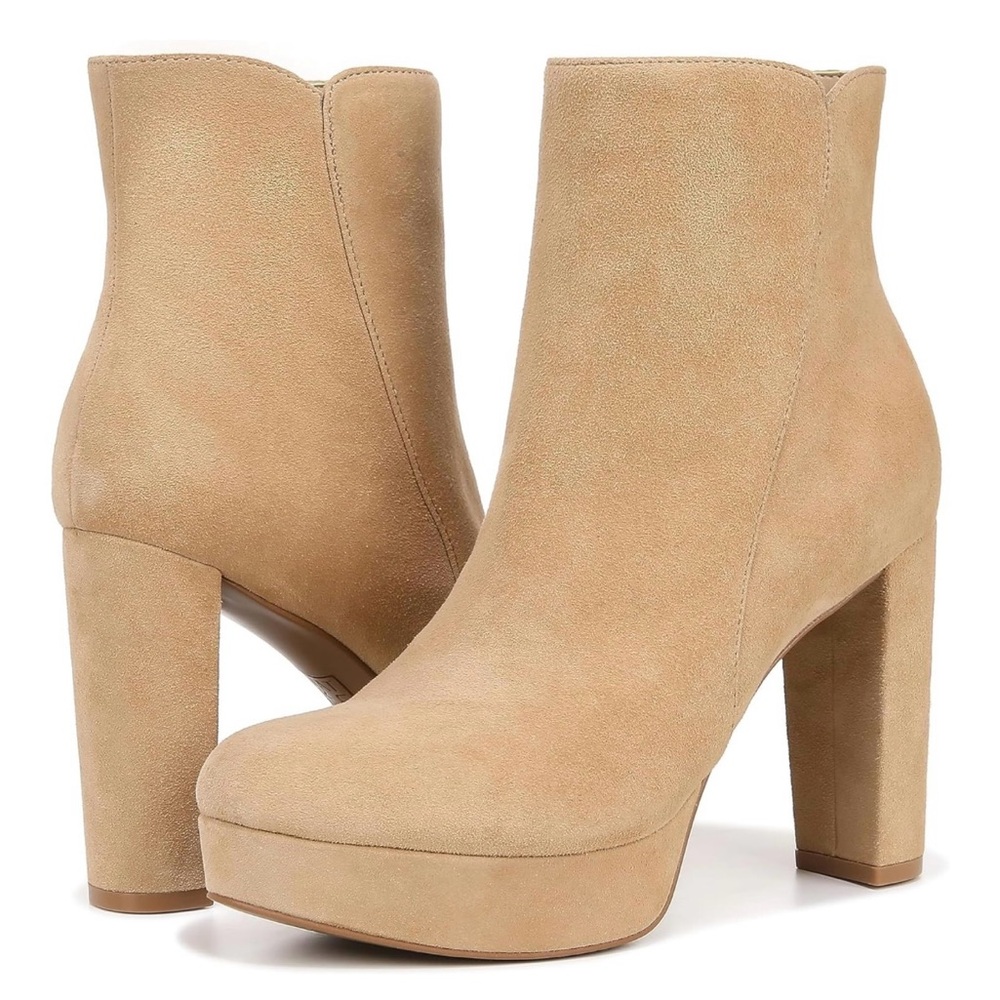Naturalize Flavio suede heeled bootie